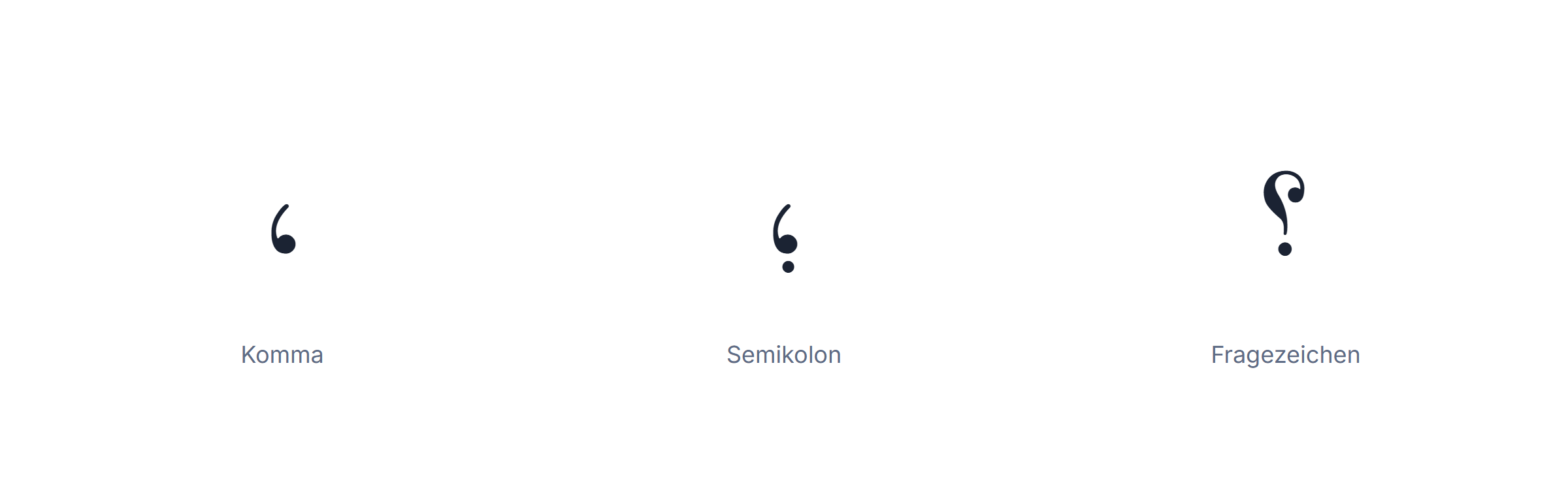 Arabische Tastatur: arabisches Komma, Semikolon und Fragezeichen
