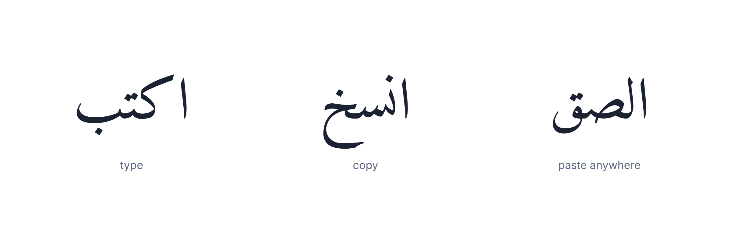 Arabic keyboard online: type, copy and paste Arabic text into any application